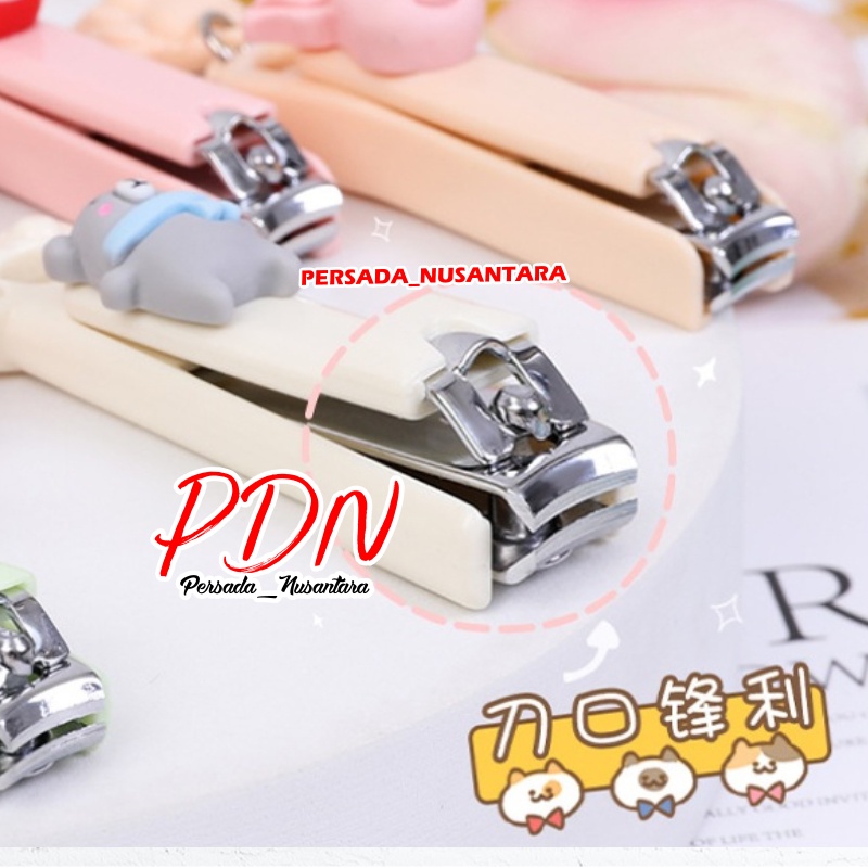 GUNTING PEMOTONG KUKU KARAKTER NAIL CLIPPER ALAT POTONG JEPIT KUKU MANICURE PEDICURE STAINLESS STEEL MOTIF KOREA KARAKTER LUCU TAJAM PN47