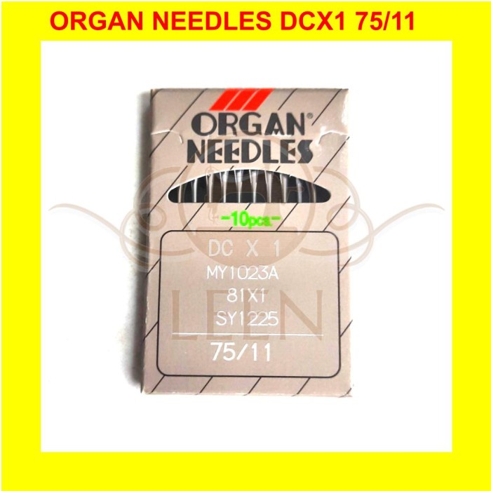 Jarum Organ DCx1 11 Original Japan DC x 1 Needles Jahit Obras LEEN