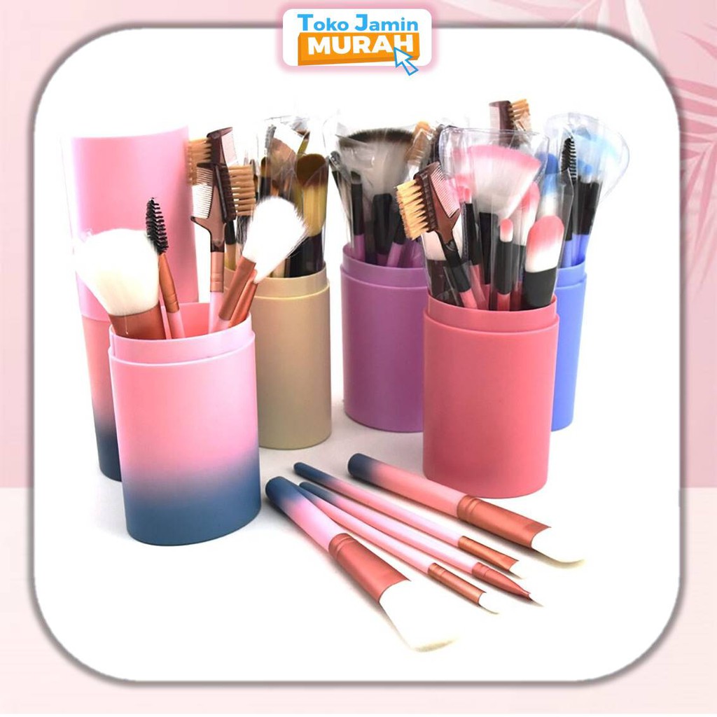 COD TJM Kuas Alat Makeup Kosmetik 12 Pcs / Make Up Pro