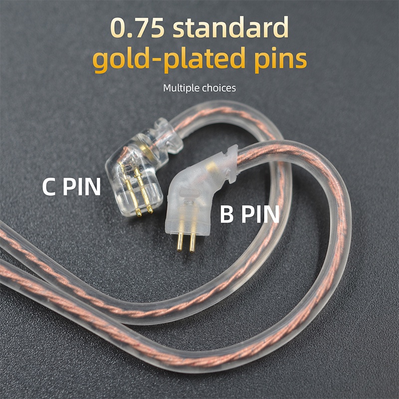 KZ OFC cable High purity oxygen-free copper flat upgrade line 2Pin for ZS10 EDX EDC ZST ZSN ZEX Pro X