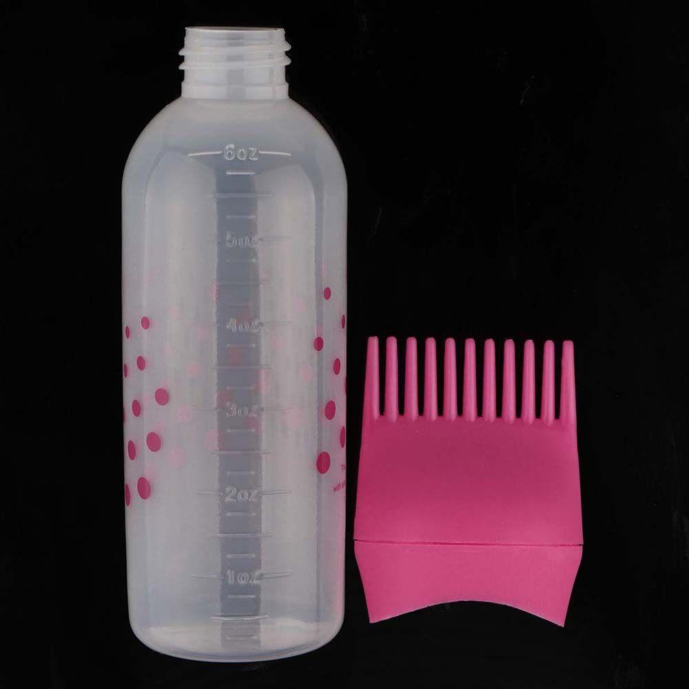 SKJK   Botol Aplikator Pewarna Rambut Flexible Lembut Kering-cleaning Bottle Oil Comb Brush Pewarna Rambut Hair Tools Styling Tool Comb Bottle