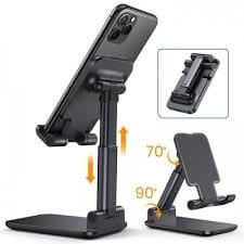 Liftable Foldable Phone Holder Stand HP di Meja Folding desktop Bahan Metal