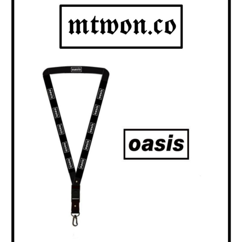 

TALI LANYARD OASIS BAND ROCK SOFT - TALI ID CARD GANTUNGAN KUNCI GANTUNGAN FLASHDISK GANTUNGAN NAMETAG TALI LANYARD BEST SELLER COD