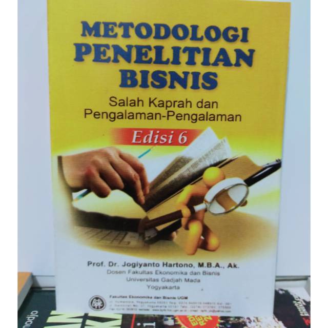 

METODOLOGI PENELITIAN BISNIS EDISI 6 JOGIYANTO