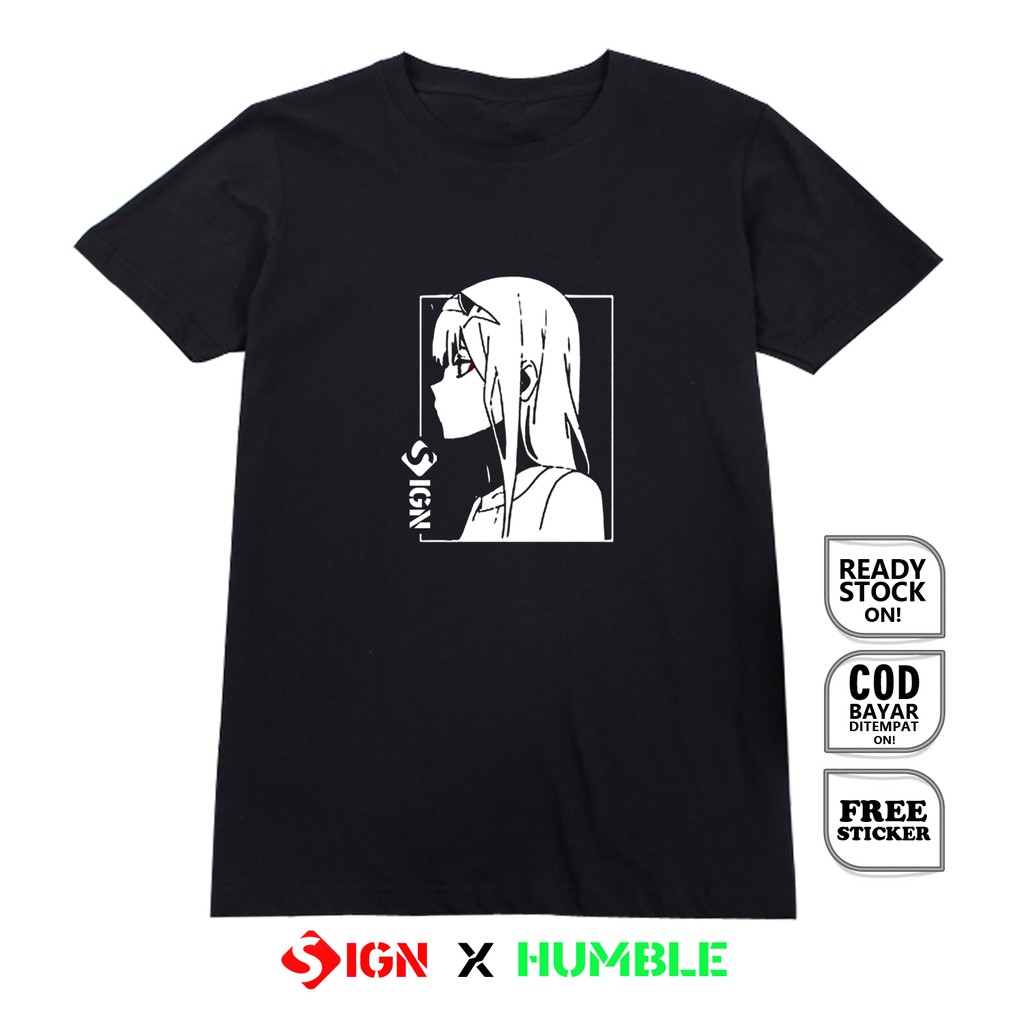 Kaos ZERO TWO DARLING IN THE FRANXX PULLOVER ANIME COSPLAY CULTURE JEPANG ART JEJEPANGAN ANIME MANGA