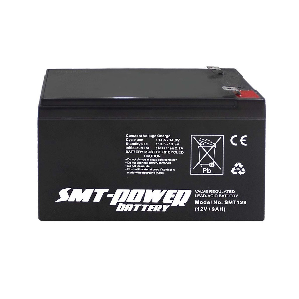 Battery Sepeda Elektic VRLA / SLA 12 Volt 9 Amper Merk SMT POWER