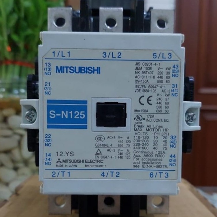kontaktor contactor mitsubishi s-n125 sn125 sn-125