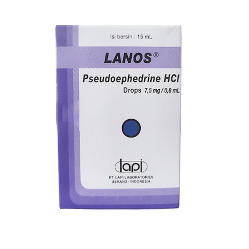 Lanos drop 15 ml ( obat pilek bayi &amp; melegakan hidung tersumbat )