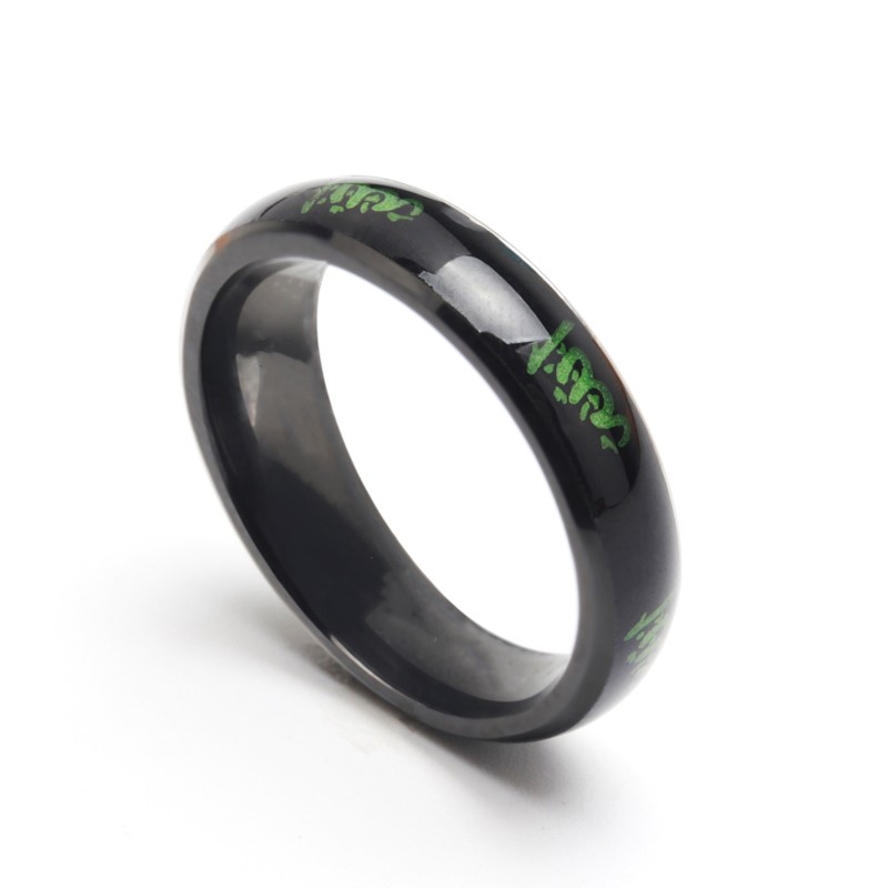 LRC Cincin Tauhid Muslim Lafadz Allah Bahan Stainless Stell (Glow in Dark)