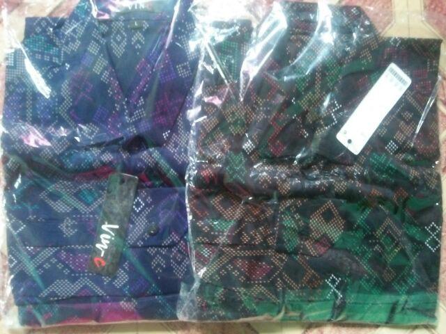 Ameliashop16 Kemeja Batik Songket Torpedo M L Xl Xxl Xxxl