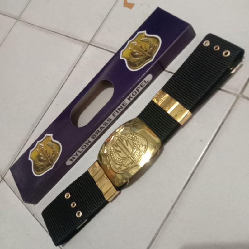 kopel satpam hitam nylon