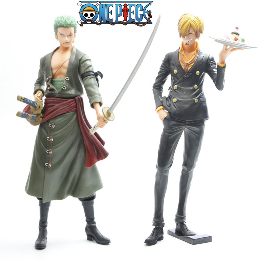ACTION FIGURE ONE PIECE RORONOA ZORO SANJI DESSERT GRANDISTA NERO VER. MAINAN PAJANGAN HIASAN MINIAT