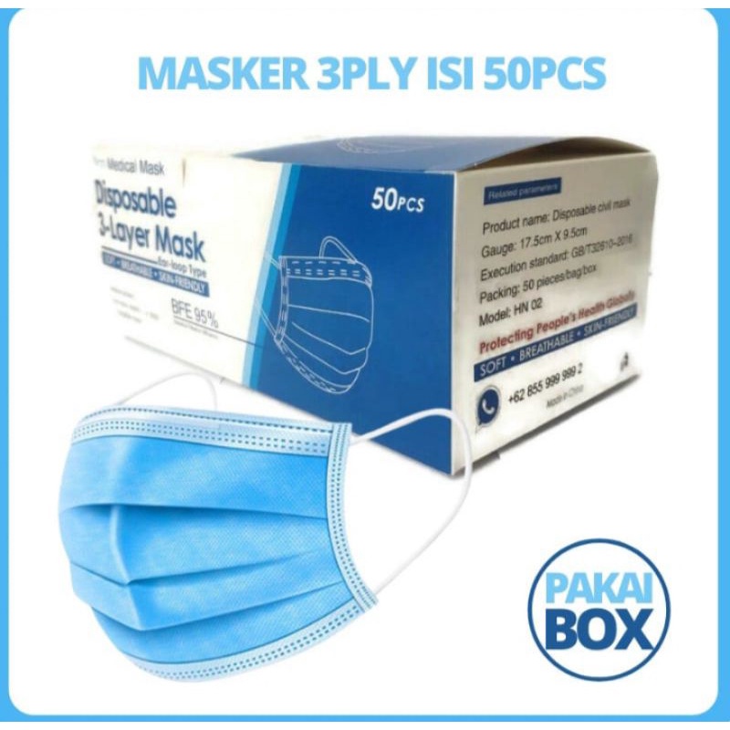 Masker Import Murah Earloop | Masker Cantol | Masker Earloop [Termurah]