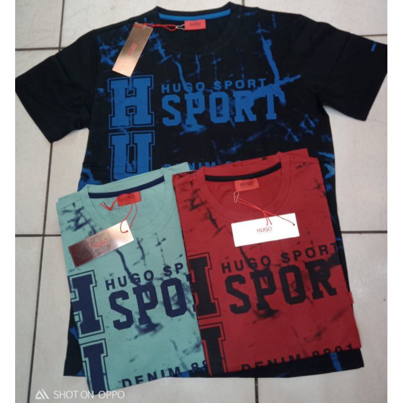 KAOS HUGO SPORT KAOS PRIA ORIGINAL