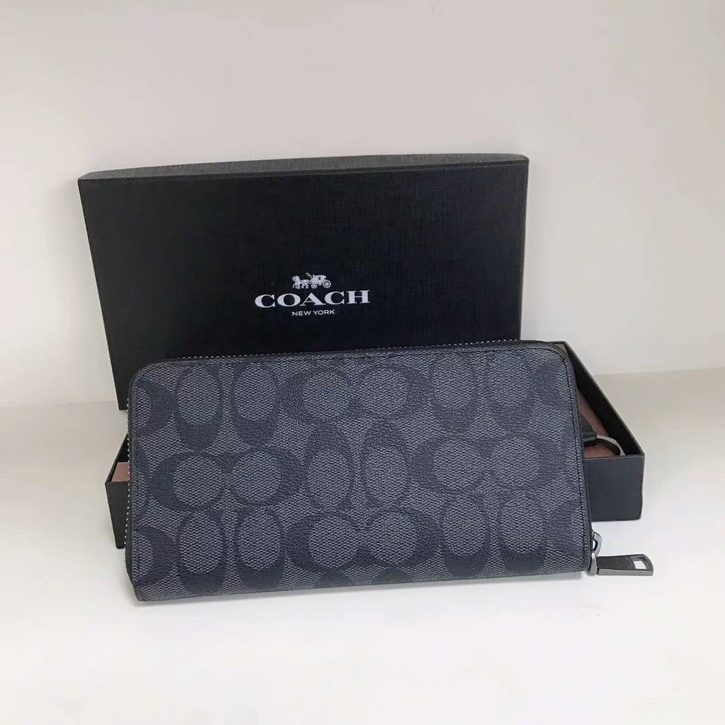 DOMPET PRIA LONG WALLET ACCORDION ZIPPER MEN SIGNATURE 75000
