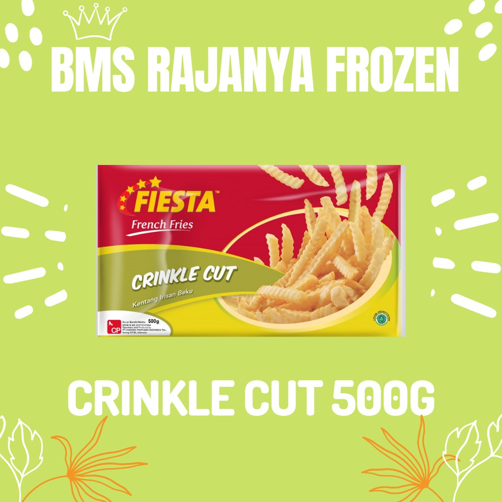 

KENTANG GORENG / FRENCH FRIES FIESTA CRINKLE CUT 500gr