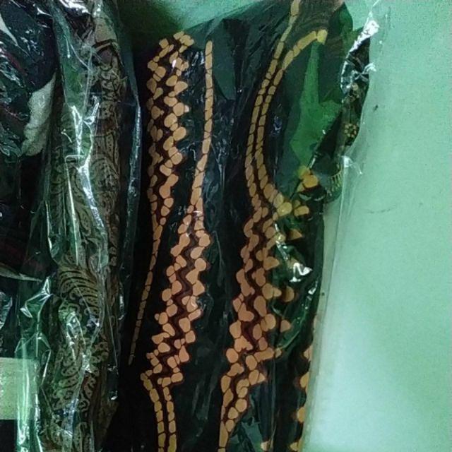 Dress Batik Tunik Seling Genes Kombi All Size Lengan Pendek Dan Lengan Panjang
