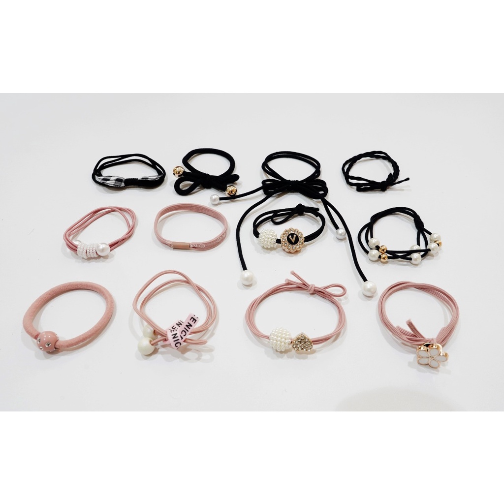 Yooyee Karet Ikat Rambut 12in1 Fashion Wanita / Aksesoris Rambut / Ikat Rambut Murah TB121-7