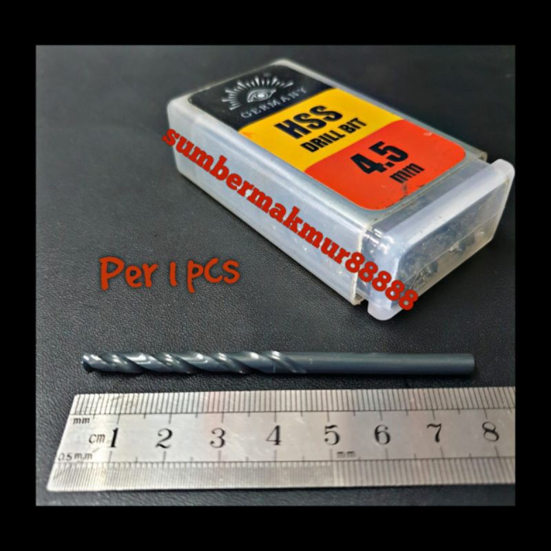 mata bor besi 4.5mm tjap mata