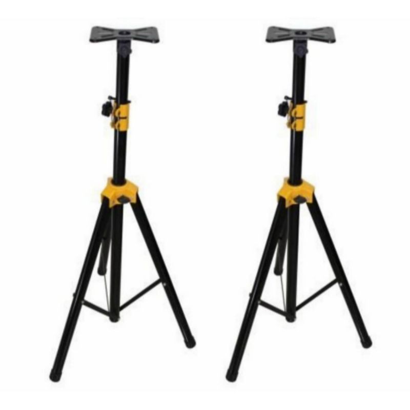 GROSIR STAND TRIPOD SPEAKER FULL BESI LB720 BAHAN TEBAL KUNING 1 SET