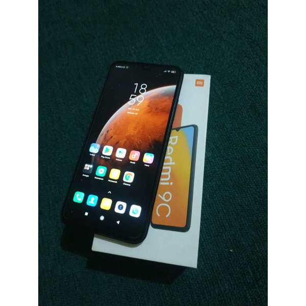 Redmi 9c 4/64 fullset bekas second