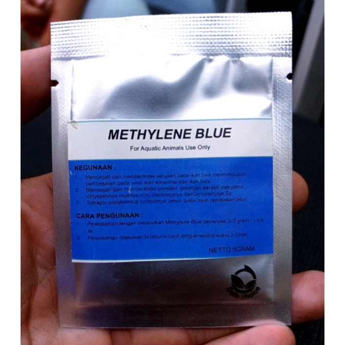 Obat Ikan Anti Jamur Bakteri METHYLENE BLUE Bubuk 5gr