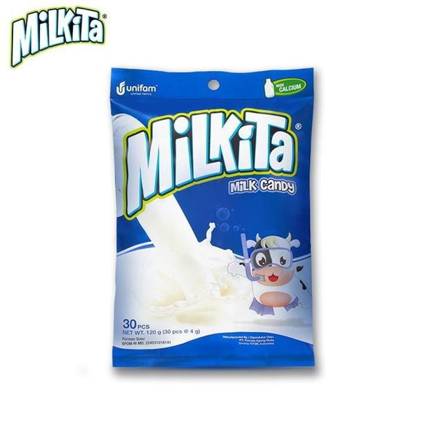 

1.1 BRANDS FESTIVAL Milkita Candy Milk Bag Premium 30 pcs X 4 g