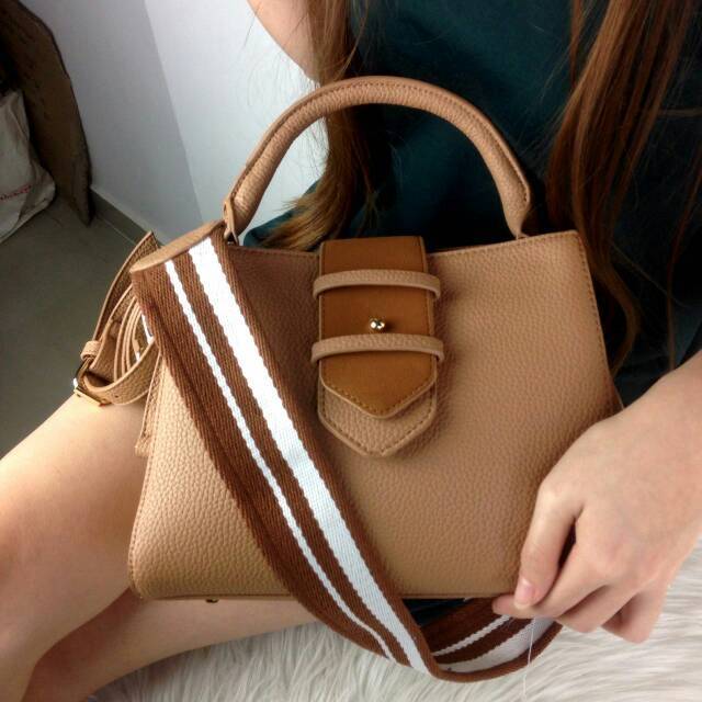 Tas Fashion MaxMara Leather Top Handle Luxury #1685