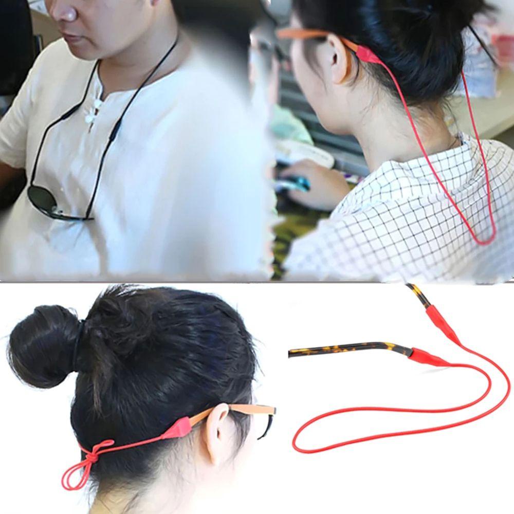 Mxbeauty Kacamata Lanyard Kepribadian Dingin Kacamata Anti Hilang Bagian Kaki Anti-Slip String Gaya Korea Tali