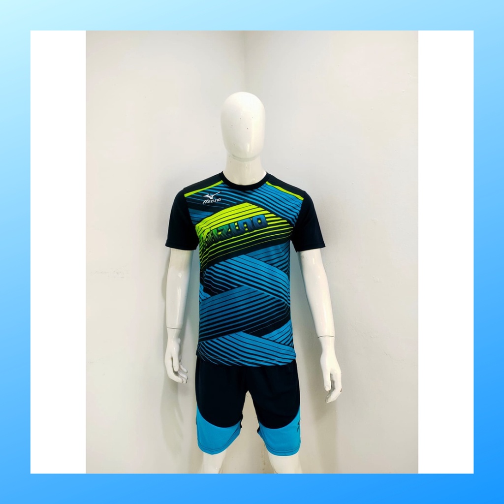 Kaos bola voli pria jersey volley ball baju dan celana setelan wanita dewasa t-shirt outfit seragam jarsey kostum pakaian olahraga apparel sport jersy volly casual jersi suit MZ126 turqis