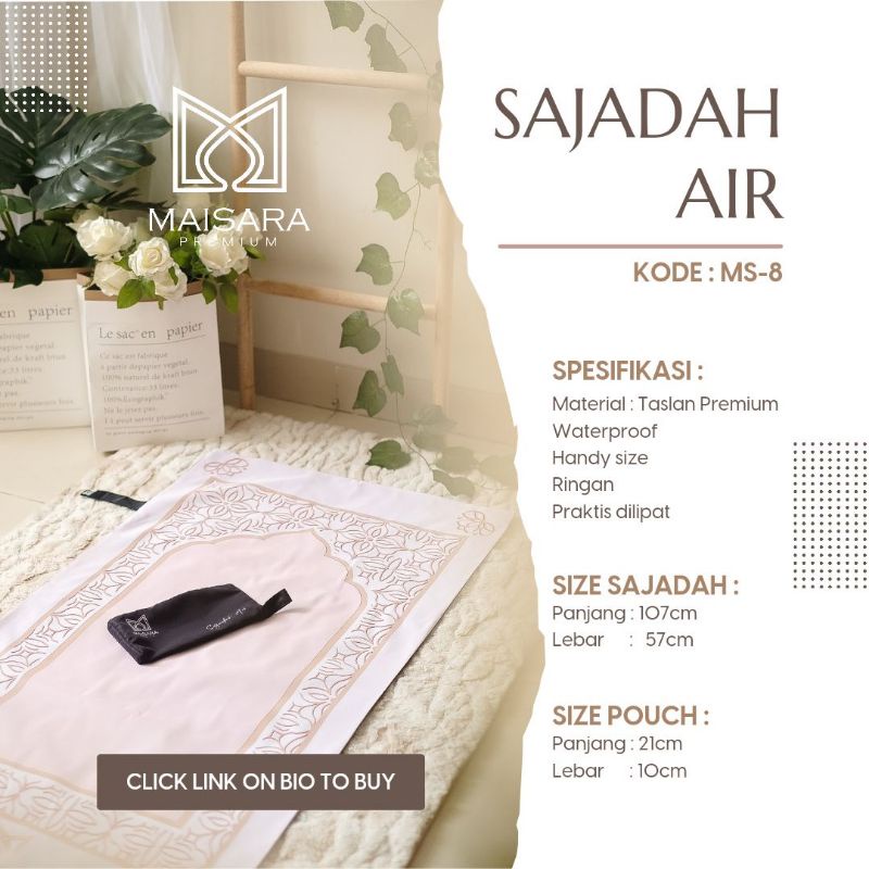 Sajadah Air Maisara Premium, Sajadah Travel MS - 8