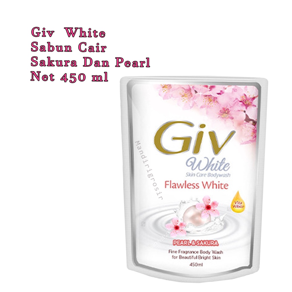 Sabun Giv * White *sabun badan * Boady wash *sakura dan pearl * 450ml