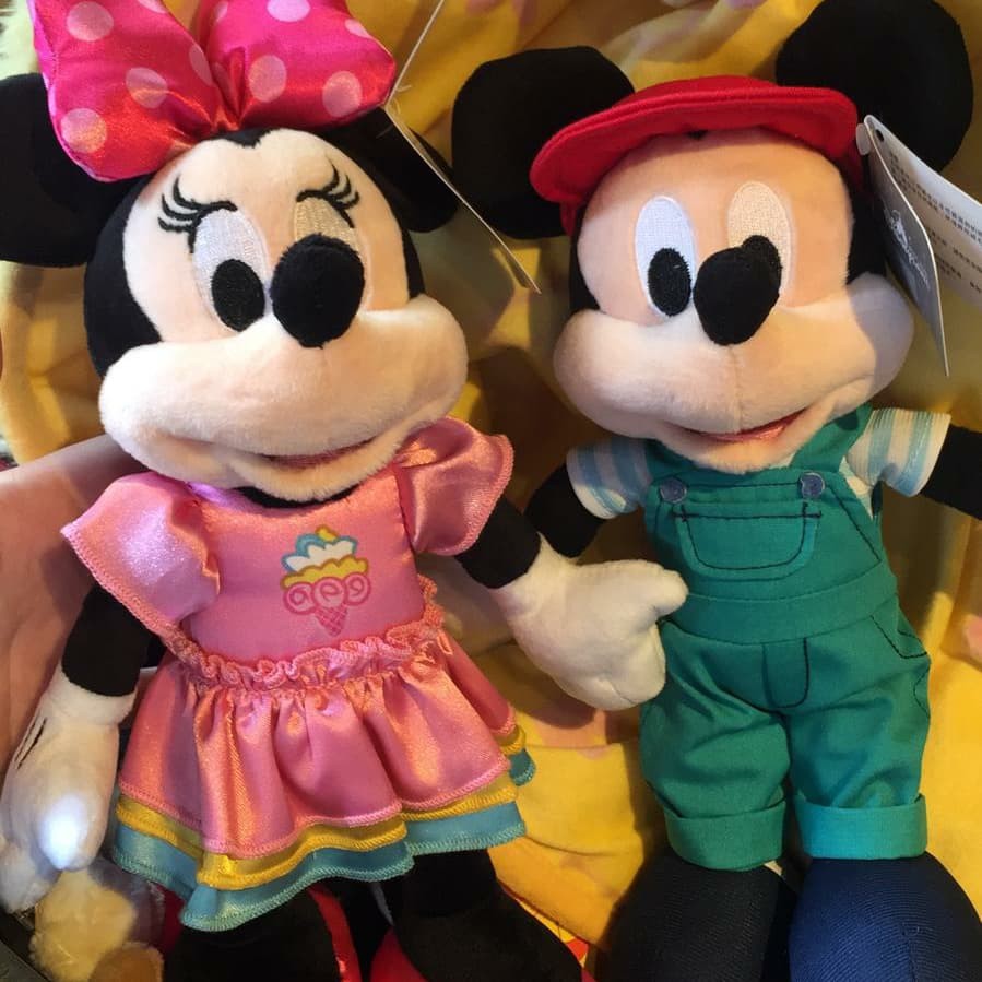 Original DISNEYLAND HONGKONG PLUSH DOLL / Mickey / Minnie / Donald plush doll