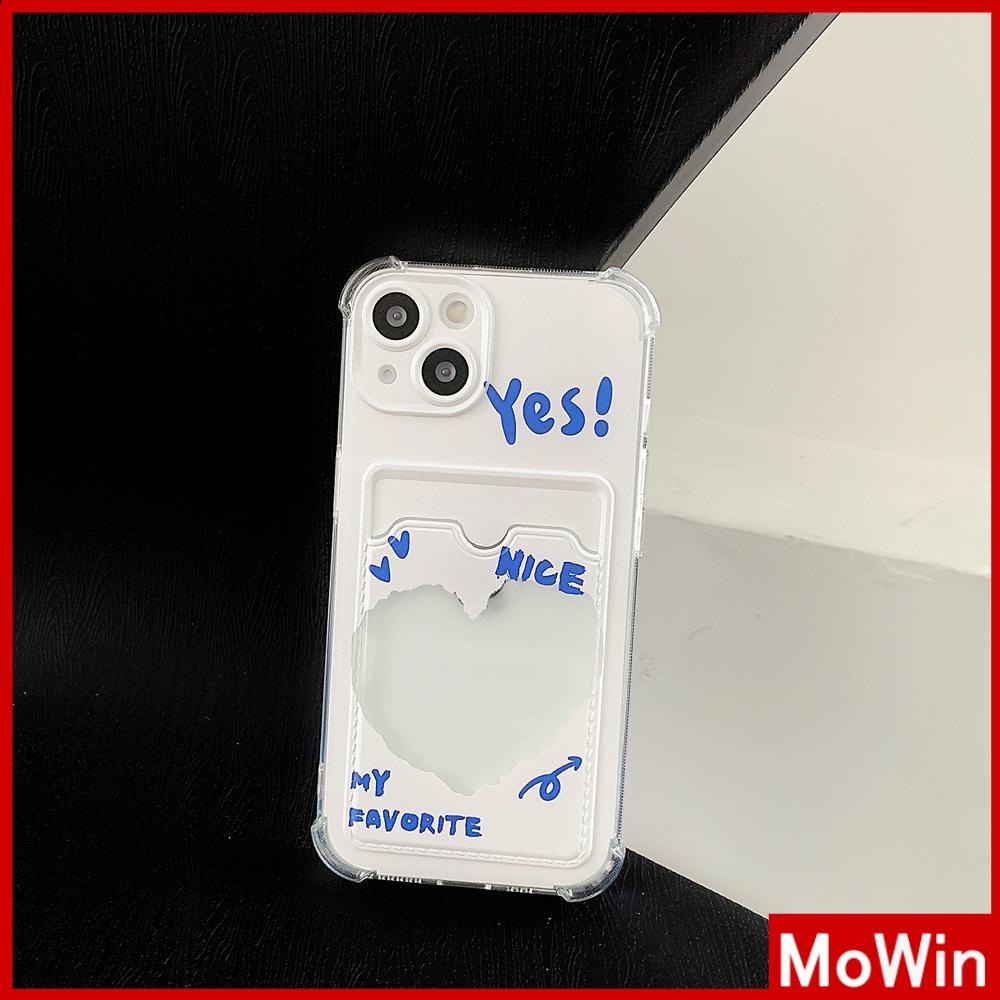 iPhone Case Card Holder Silicone Soft Case Clear Case Card Storage Airbag Shockproof Protection Camera Cute Compatible For iPhone 11 Pro Max 13 Pro Max 12 Pro Max 7Plus xr XS Max