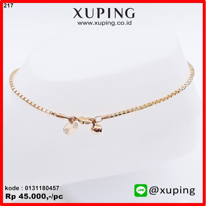 XUPING GELANG KAKI ITALY EMAS KACA 0131180457