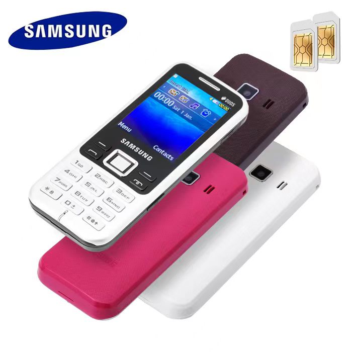 hp samsung GT-C3322 dual-SIM ponsel tombol besar Garansi 1 Bulan