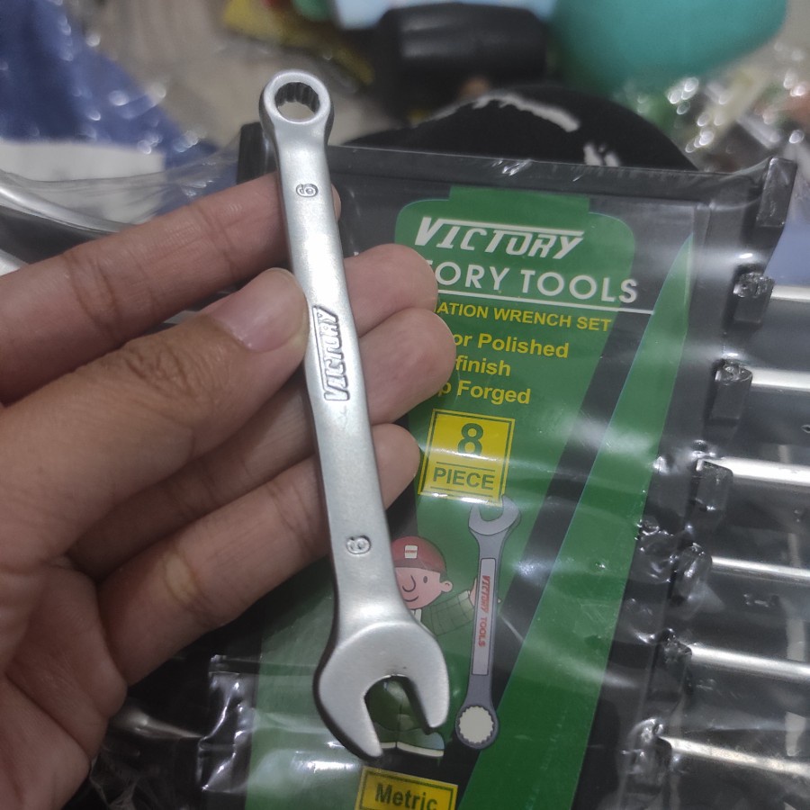 Combination Wrench Kunci Kombinasi Ring Pas Set 8pcs