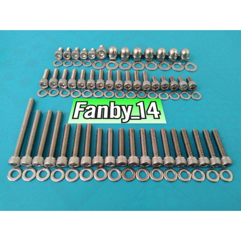 Baut L Stainles Baut Mesin Bak Kopling Bak Magnet Fulset Ninja R Ninja SS Ninja RR New Ninja RR Old 