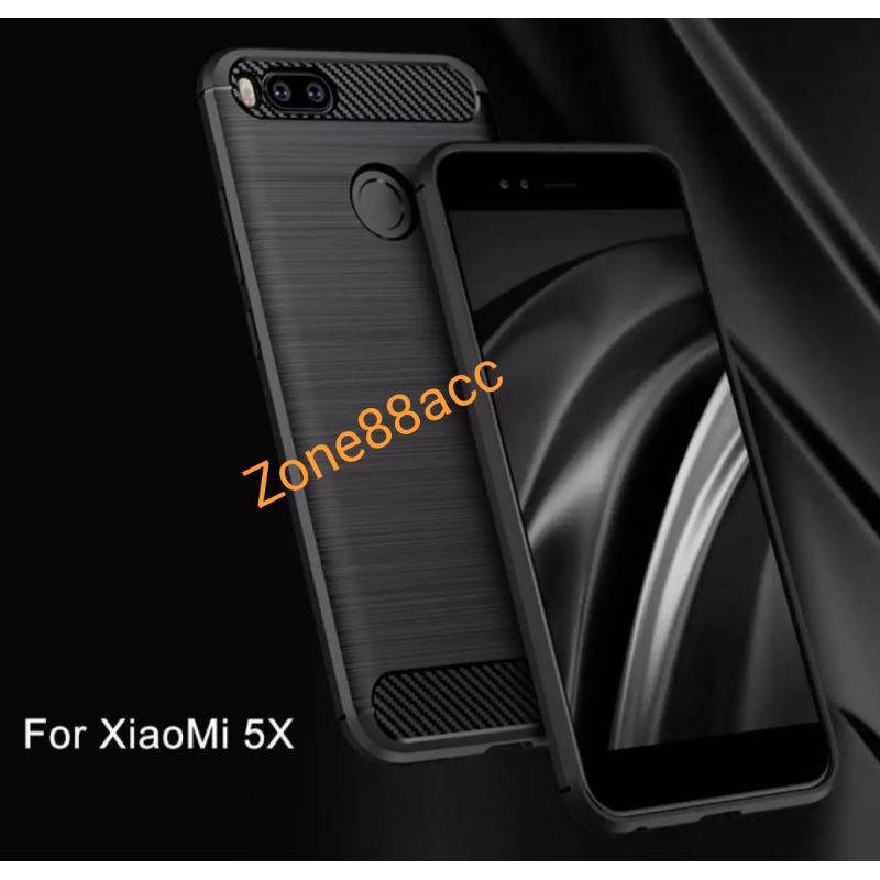 Silicon Case XIAOMI 5X Mi A1 Softcase iPAKY Carbon Casing Cover TPU