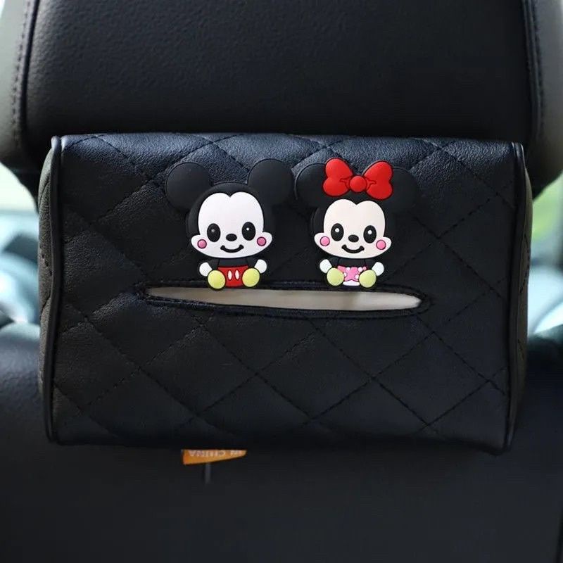 tempat tissue mobil hook mickey minnie jok tissue mobil