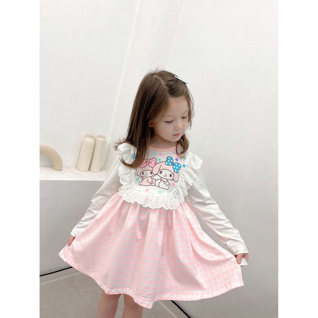 Dress Anak Perempuan Korean Fashion Motif Kelinci/Melody Long Sleeve Gaun