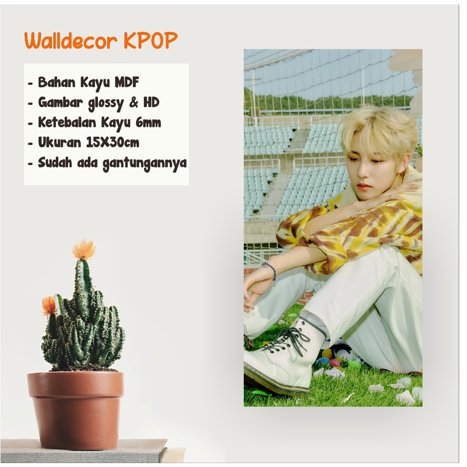 WALLDECOR NCT DREAM RENJUN HELLO FUTURE UKURAN 15X30 CM WALL DECOR POSTER KAYU HIASAN DINDING KPOP