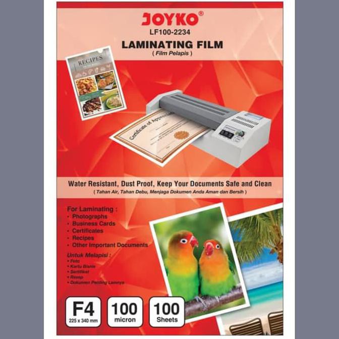 

ITERBATASl plastik plastic laminating joyko f4 folio 100 micron