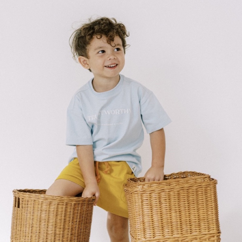 DINOANDBUNNY - OVERTEE WORD - Bohopanna Bohobaby - Kaos Atasan Anak - Baju Anak - Top Kids - Baju Kaos Anak Laki-Laki - Baju Premium Anak