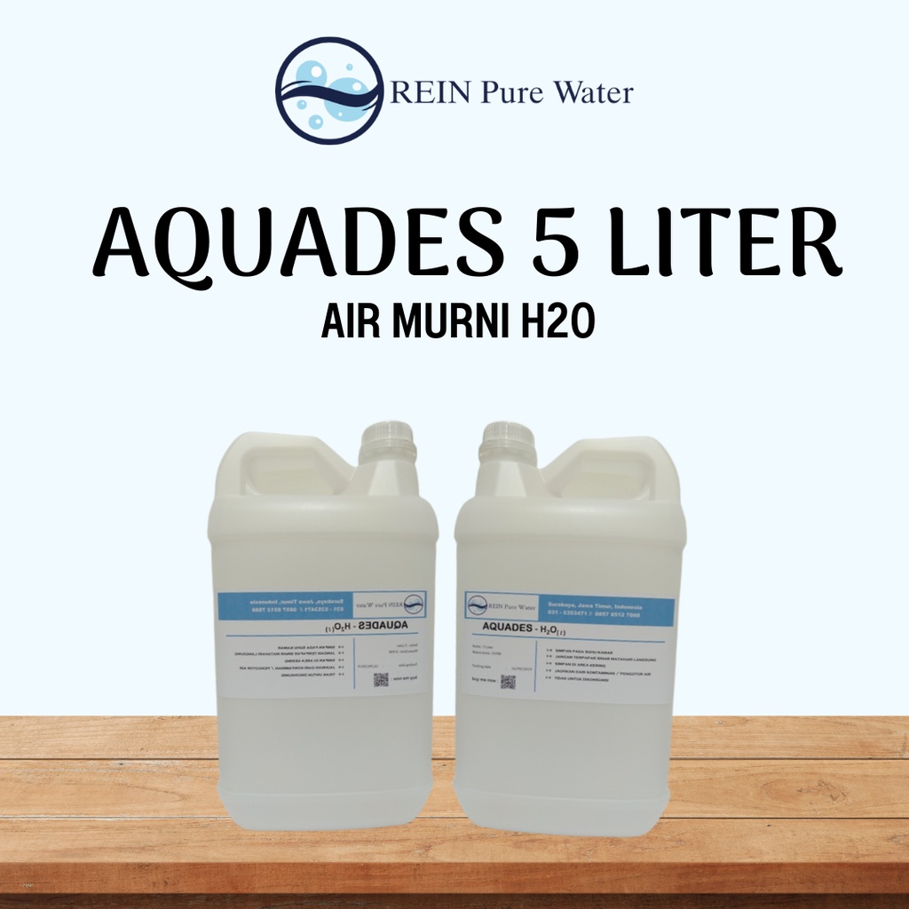 Aquades / Aquadest / Air suling / Air Murni 5 Liter