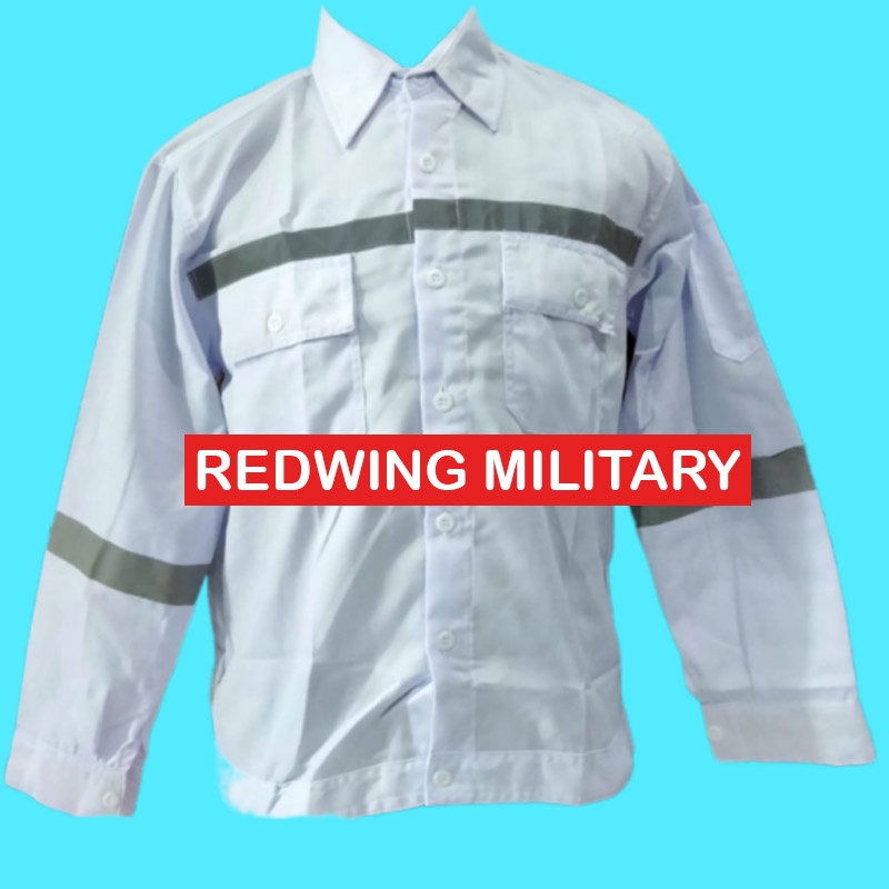 RWM BAJU SAFETY KATELPAK WERPAK KEMEJA SERAGAM SAFETY KERJA TEHNIK LAPANGAN BAJU SAFETY LENGAN PANJA