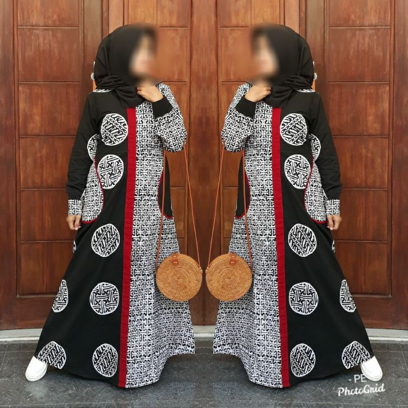 GAMIS CAP TERBARU/GAMIS CAP TULIS/LONGDRESS BUSUI JUMBO PREMIUM/HOMEDRESS BATIK