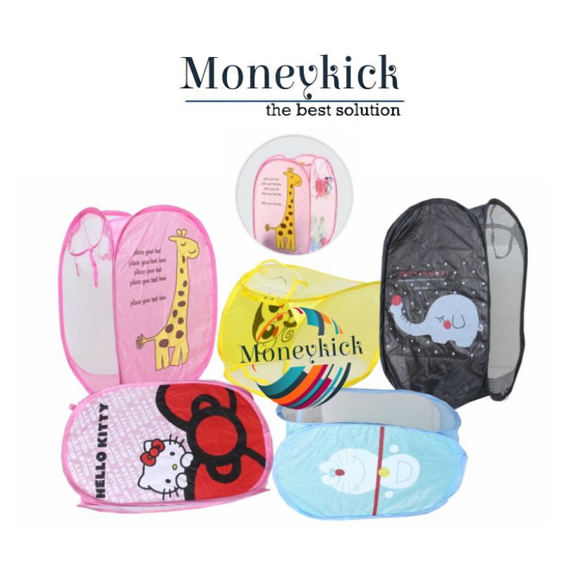 Keranjang Baju Lipat Karakter Tempat Baju Kotor