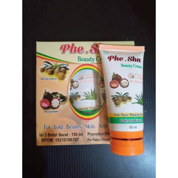 Phe Sha Tube Original 3pcs + Box Exp. 2027 BPOM NA