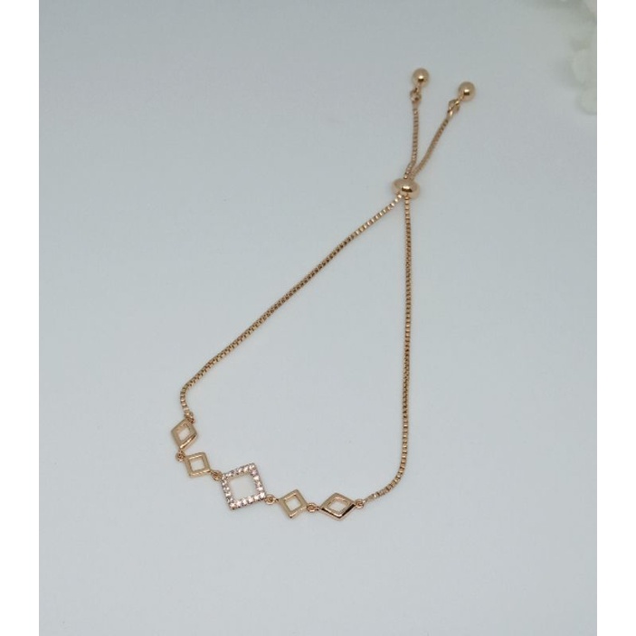 Xuping Gelang Serut Lapis Emas Model Kotak